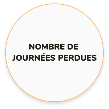 nombre de journées perdues